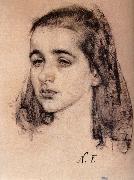 Nikolay Fechin Portrai of Girl oil painting on canvas